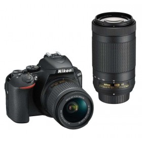Nikon D5600 + AF-P DX 18-55mm VR + AF-P DX 70–300 mm 1:4,5–6,3 G ED VR - Cámara reflex