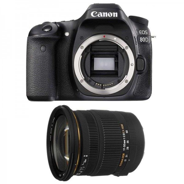 Canon 80D + Sigma 17-50 F2.8 DC OS EX HSM - Appareil photo Reflex
