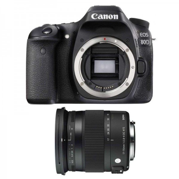 Canon 80D + Sigma 17-70 mm F2,8-4 DC Macro OS HSM Contemporary - Appareil photo Reflex