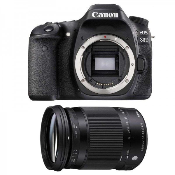 Canon 80D + Sigma 18-300 mm F3,5-6,3 DC OS HSM Contemporary Macro - Appareil photo Reflex
