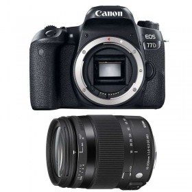 Canon 77D + Sigma 18-200 f/3,5-6,3 DC OS HSM MACRO Contemporary - Cámara reflex