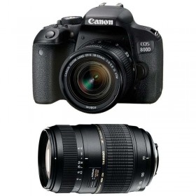 Canon 800D + EF-S 18-55mm F4-5.6 IS STM + Tamron AF 70-300 mm F4-5,6 Di LD Macro - Appareil photo Reflex