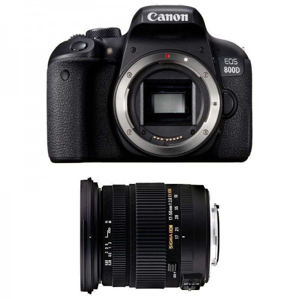Canon 800D + Sigma 17-50 mm F2,8 DC OS EX HSM - Appareil photo Reflex