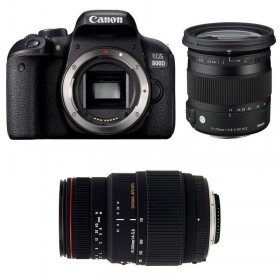 Canon 800D + Sigma 17-70 mm F2,8-4 DC Macro OS HSM Contemporary + Sigma 70-300 mm F4-5,6 DG APO Macro - Appareil photo Reflex