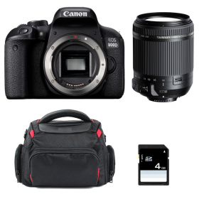 Canon 800D + Tamron 18-200mm F3.5-6.3 Di II VC + Sac + SD 4Go - Appareil photo Reflex