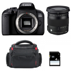 Canon EOS 800D + Sigma 17-70 F2.8-4 DC Macro OS HSM Contemporary + Bag + SD 4Go