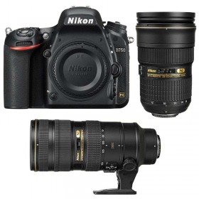 Nikon D750 + AF-S 24-70 mm F2.8 G ED + AF-S 70-200 mm F2.8 G IF ED VR II - Appareil photo Reflex