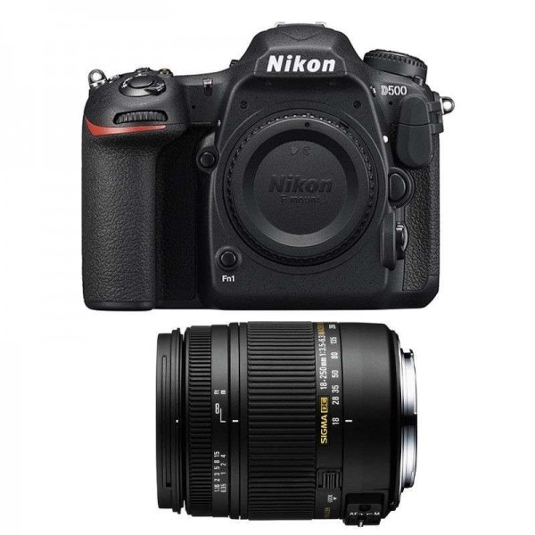 Nikon D500 + Sigma 18-250 mm F3,5-6,3 DC MACRO OS HSM - Appareil photo Reflex