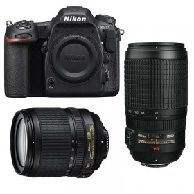 Nikon D500 + AF-S DX 18-105 mm F3.5-5.6G ED VR + AF-S 70-300 mm F4.5-5.6 G IF-ED VR - Appareil photo Reflex