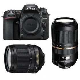 Nikon D7500 + AF-S DX 18-105 mm F3.5-5.6G ED VR + Tamron SP AF 70-300 mm F4-5.6 Di VC USD - Appareil photo Reflex