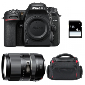 Nikon D7500 + Tamron 16-300mm VC PZD + Bolsa + SD 4Go - Cámara reflex