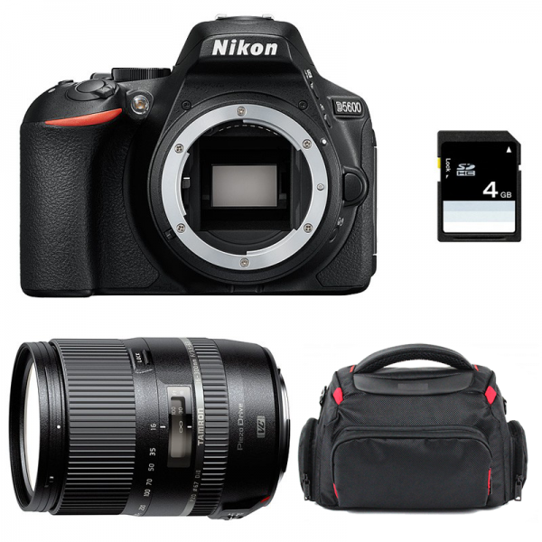Nikon D5600 + Tamron 16-300 mm F3.5-6.3 Di II VC PZD MACRO + Sac + SD 4Go - Appareil photo Reflex