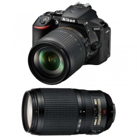 Nikon D5600 + AF-S DX 18-105 mm F3.5-5.6G ED VR + AF-S 70-300 mm F4.5-5.6 G IF-ED VR - Appareil photo Reflex