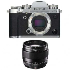 Fujifilm XT3 Silver + Fujinon XF 23mm F1.4 R Noir - Appareil Photo Hybride