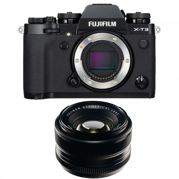 Fujifilm XT3 Noir+ Fujinon XF 35mm f1.4 R - Appareil Photo Hybride
