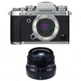 Fujifilm XT3 Silver + Fujinon XF 35 mm F2 R WR Noir - Appareil Photo Hybride