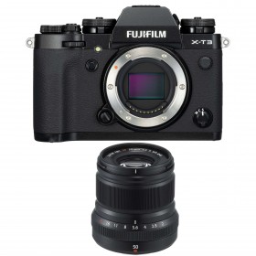 Fujifilm X-T3 Black + Fujinon XF 50mm F2 R WR