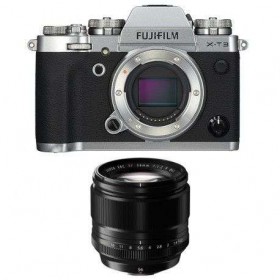Fujifilm XT3 Silver + Fujinon XF 56mm F1.2 R Noir - Appareil Photo Hybride