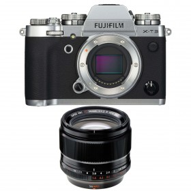 Fujifilm XT3 Silver + Fujinon XF 56mm F1.2 R APD Noir - Appareil Photo Hybride