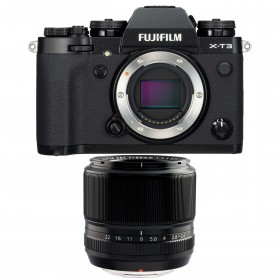 Fujifilm XT3 Noir + Fujinon XF 60mm f2.4 R - Appareil Photo Hybride