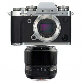 Fujifilm XT3 Silver + Fujinon XF 60mm f2.4 R Noir - Appareil Photo Hybride