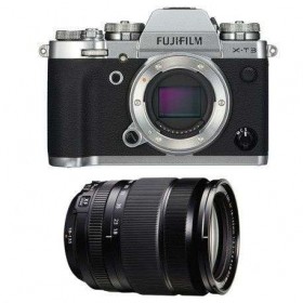 Fujifilm XT3 Silver + Fujinon XF 18-135mm f3.5-5.6 R LM OIS WR Noir - Appareil Photo Hybride