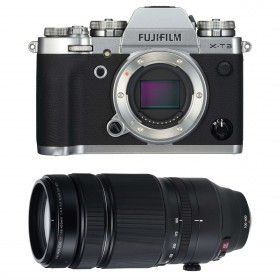 Fujifilm XT3 Silver + Fujinon XF 100-400mm F4.5-5.6 R LM OIS WR Noir - Appareil Photo Hybride
