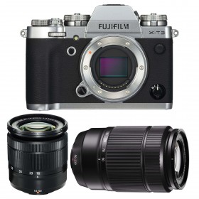 Fujifilm X-T3 Silver + Fujinon XC 16-50mm F3.5-5.6 OIS II Black +  Fujinon XC50-230mm F4.5-6.7 OIS II Black