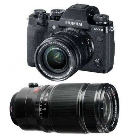 Fujifilm X-T3 Black + Fujinon XF 18-55 mm f/2.8-4 R LM OIS + Fujinon XF 50-140mm F2.8 R LM OIS WR
