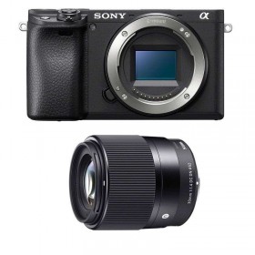 Sony A6400 Nu Noir + Sigma 30mm f1.4 DC DN C - Appareil Photo Hybride