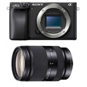 Sony A6400 Nu Noir + Sony E 18-200 mm F3.5-6.3 OSS LE - Appareil Photo Hybride