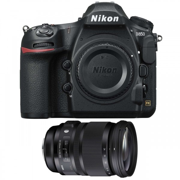 Nikon D850 Nu + Sigma 24-105mm F4 DG OS HSM Art - Appareil photo Reflex