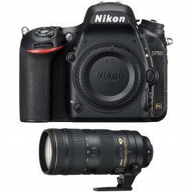 Nikon D750 Cuerpo + AF-S Nikkor 70-200mm f/2.8E FL ED VR - Cámara reflex