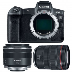 Canon R + RF 24-105 mm f/4L IS USM + RF 35mm f/1.8 Macro IS STM - Cámara mirrorless