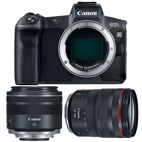 Canon R + RF 24-105 mm F4L IS USM + RF 35mm F1.8 Macro IS STM - Appareil Photo Hybride