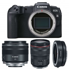 Canon RP + RF 24-105mm F4L IS USM  + RF 35mm F1.8 Macro IS STM + Canon EF R - Appareil Photo Hybride