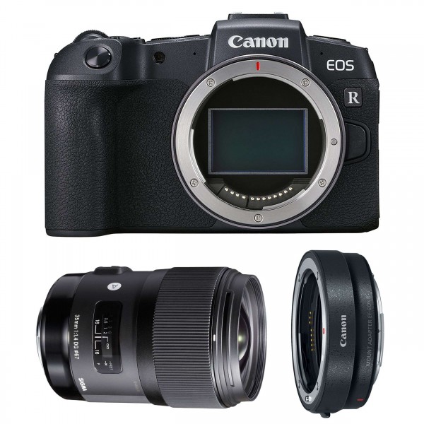 Canon RP + Sigma 35mm F1.4 DG HSM Art + Canon EF R - Appareil Photo Hybride