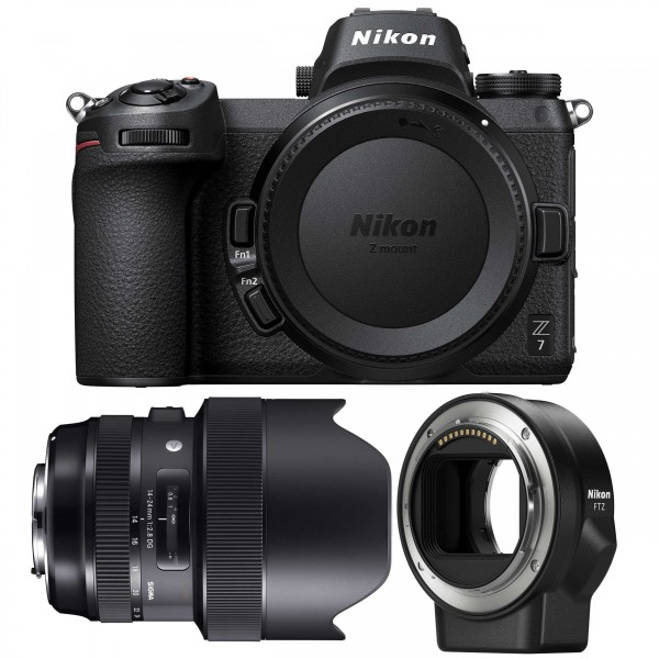 Nikon Z7 + Sigma 14-24mm F2.8 DG HSM Art + Nikon FTZ - Appareil Photo Hybride