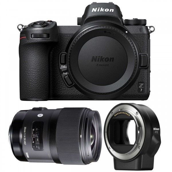 Nikon Z7 + Sigma 35mm F1.4 DG HSM Art + Nikon FTZ - Appareil Photo Hybride
