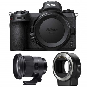 Nikon Z7 + Sigma 105mm F1.4 DG HSM Art + Nikon FTZ - Cámara mirrorless
