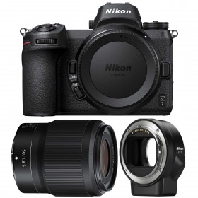 Nikon Z7 + NIKKOR Z 50mm f/1.8 S + Nikon FTZ - Cámara mirrorless