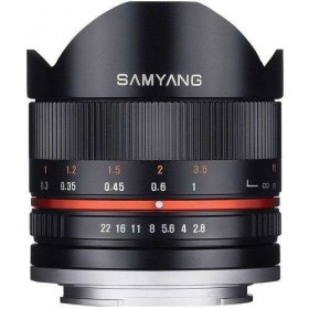 Samyang 8mm f2.8 UMC Fish-Eye CS II Sony E Negro - Objetivo Samyang