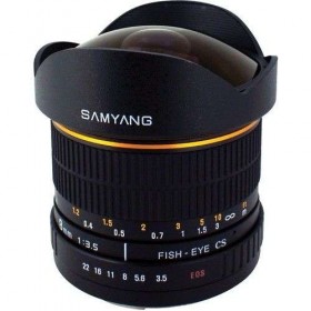 Samyang 8mm f/3.5 Fish-eye CS II Sony E Negro - Objetivo Samyang