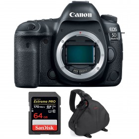 Canon 5D Mark IV Nu + SanDisk 64GB Extreme PRO UHS-I SDXC 170 MB/s + Sac - Appareil photo Reflex