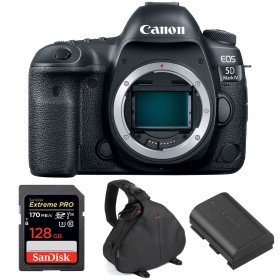 Canon 5D Mark IV Nu + SanDisk 128GB Extreme PRO UHS-I SDXC 170 MB/s + Canon LP-E6N + Sac - Appareil photo Reflex