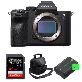 Sony Alpha 7R IV Body + SanDisk 64GB Extreme PRO UHS-I SDXC 170 MB/s + 2 Sony NP-FZ100 + Bag - Mirrorless camera