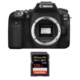 Canon EOS 90D Body + SanDisk 128GB Extreme PRO UHS-I SDXC 170 MB/s