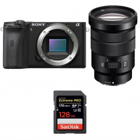 Sony A6600 + Sony E PZ 18-105mm f/4 G OSS + SanDisk 128GB Extreme PRO UHS-I SDXC 170 MB/s - Cámara mirrorless