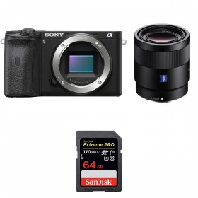 Sony A6600 + Sony Sonnar T* FE 55mm F1.8 ZA + SanDisk 64GB Extreme PRO UHS-I SDXC 170 MB/s - Appareil Photo Hybride