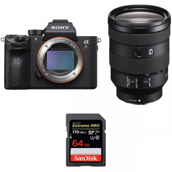 Sony A7R III + FE 24-105 mm F4 G OSS + SanDisk 64GB Extreme PRO UHS-I 170 MB/s - Appareil Photo Hybride